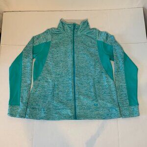 Under Amour Storm Jacket Womens Full Zip Sz Large Active Wear Green Outdoor